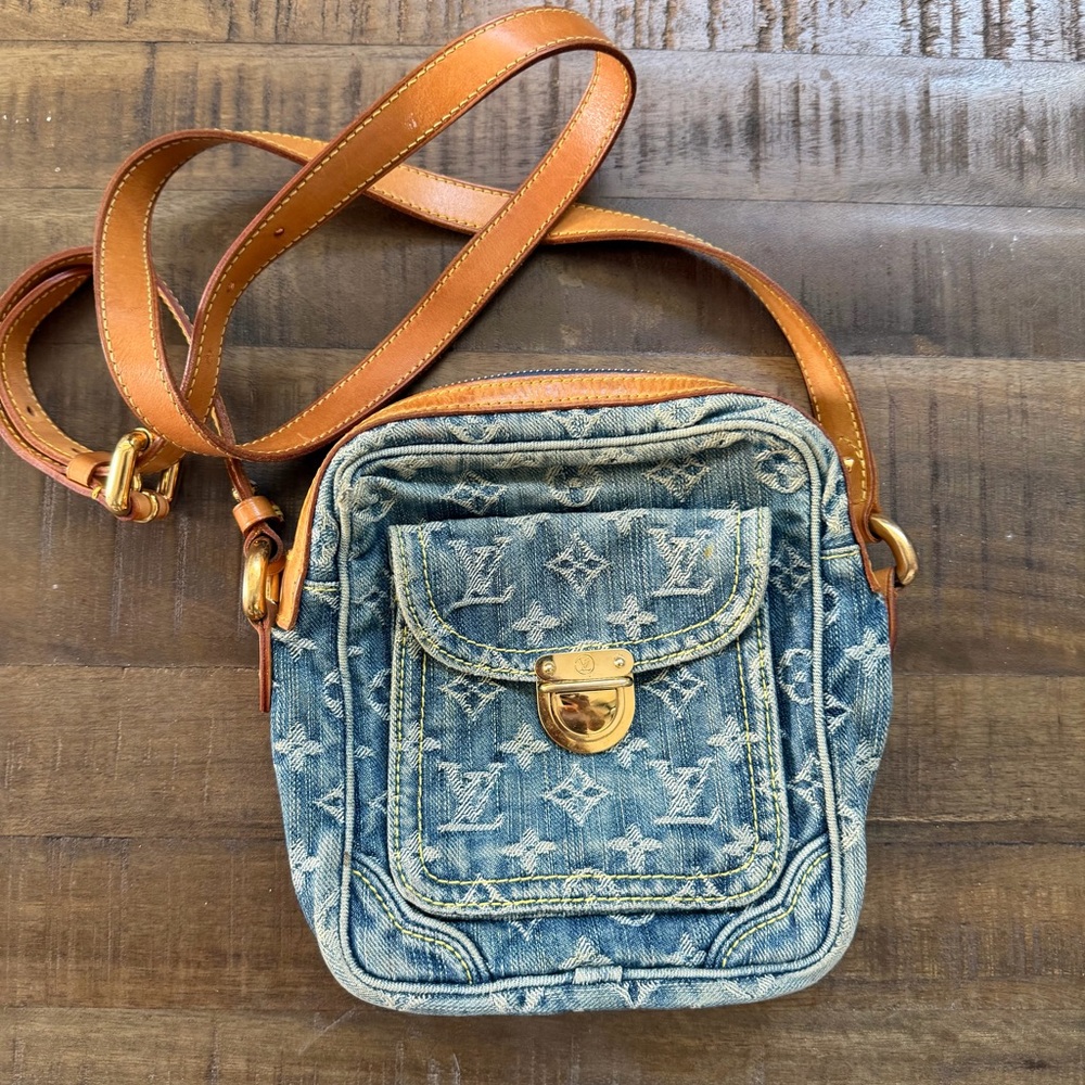 Louis Vuitton Denim Camera Bag